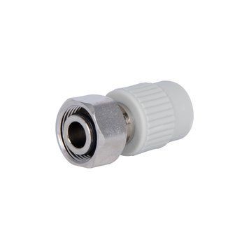 Муфта під Євроконус PPR із накидною гайкою Thermo Alliance 20х3/4" ВР з латунним штоком SD00051637 фото