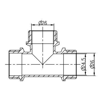 Трійник Thermo Alliance Forte 1" ЗЗ SF36725 SD00002660 фото