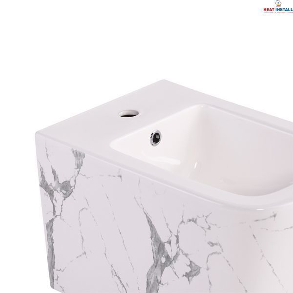 Біде підвісне Qtap Tern 520x350x330 мм, Marble QT17551303GMR SD00054295 фото