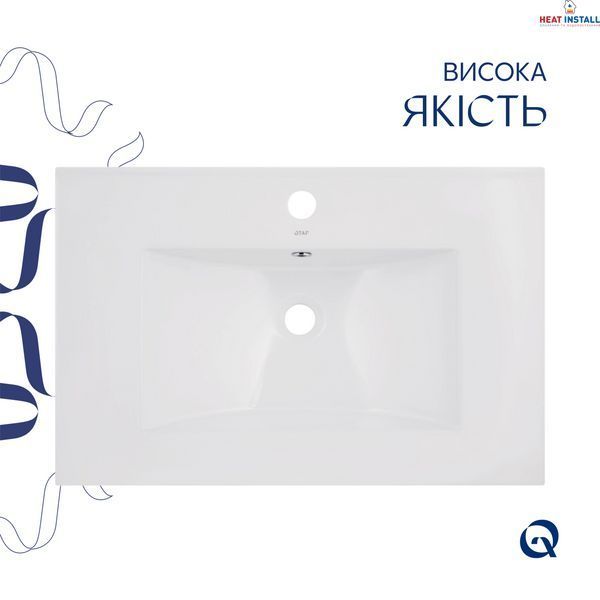 Раковина Qtap Albatross 720x460x180 White без донного клапана QT01113070CW SD00050372 фото