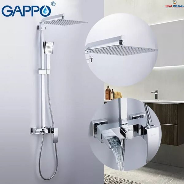 Душова система GAPPO G2407-20, хром 1034058 фото
