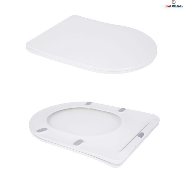 Унітаз підлоговий Qtap Grand Ultra Quiet безобідковий з сидінням Soft-close WHITE QT26228301W SD00052620 фото
