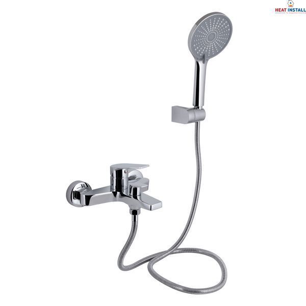 Змішувач для ванни Qtap Stenava New (з душовим гарнітуром) QTSTE259CRM45537 Chrome SD00051661 фото