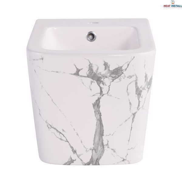 Біде підвісне Qtap Tern 520x350x330 мм, Marble QT17551303GMR SD00054295 фото