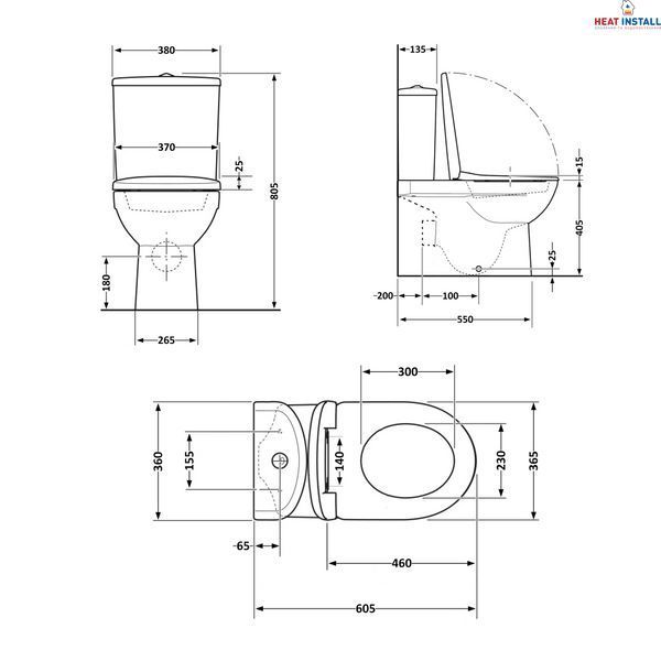 Унітаз підлоговий Qtap Grand Ultra Quiet безобідковий з сидінням Soft-close WHITE QT26228301W SD00052620 фото