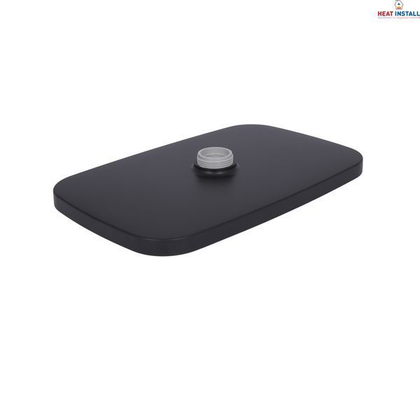 Стельова лійка Qtap (34x190x290) для душових систем Gemini Matt Black QTGEM34190290BLA50068 SD00056192 фото