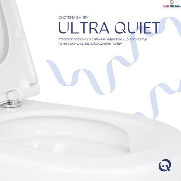 Унітаз підвісний Qtap Robin ML Ultra Quiet 490x365x325&nbsp;мм, з сидінням Soft-close MagLock, White QTROBML26W49621 SD00055745 фото