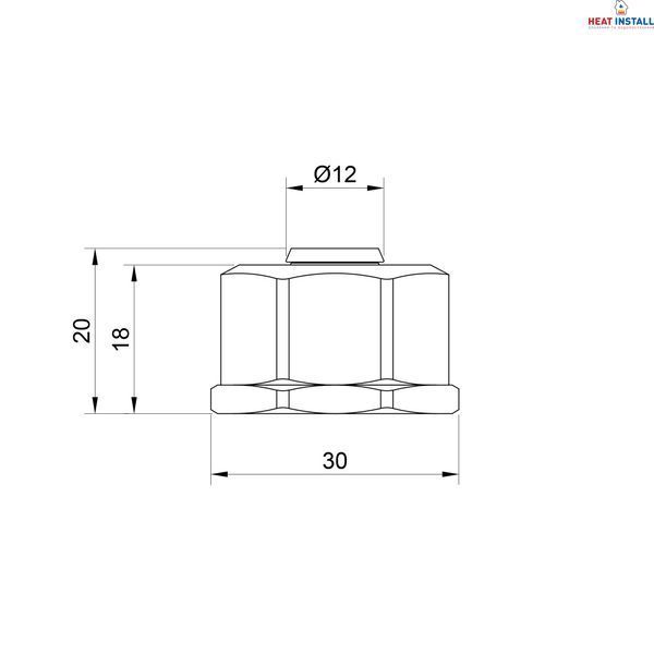 Євроконус Thermo Alliance Standart 3/4''В 16 х 2,0 мм SD346 SD00021413 фото
