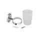 Склянка з тримачем Lidz Oreo 0401 настінний (матове скло) LDORE0401CRM22163 Chrome SD00028260 фото 2
