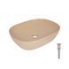 Раковина накладна Qtap Aquarius 470x380x120 мм, Beige, прямокутна, з донним клапаном QTAQA188SB49781 SD00055905 фото 1
