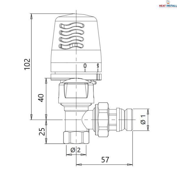 Термокомплект Icma 3/4" з антипротіканням кутовий №KIT_1100+774-940+805-940 SD00023704 фото