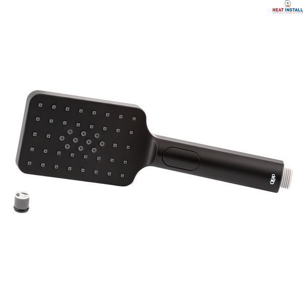 Лійка для ручного душу Qtap Rucni 120х80 мм прямокутна QTRUCA121N3KBB Black Matt SD00041919 фото