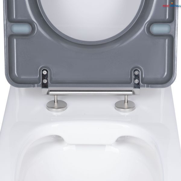 Унітаз підлоговий Qtap Freedom інклюзивний Rimless безобідковий з сидінням Soft-close WHITE QT22226098W SD00052583 фото