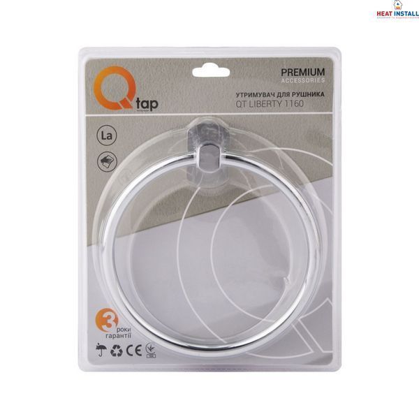 Тримач для рушника Qtap Liberty D 160 мм QTLIBCRM1160 Chrome SD00031712 фото