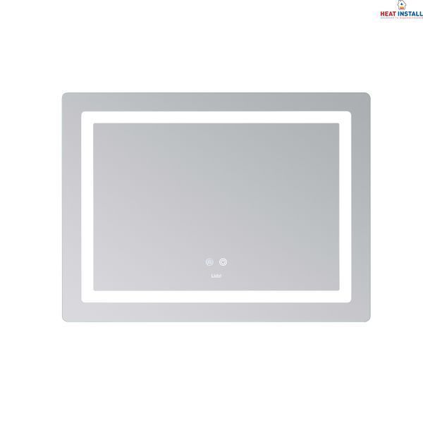 Дзеркало Lidz Kubis (KU2) 800х600 з LED-підсвічуванням Touch, з антизапотіванням, з димером, рег. яскравості LD78LF904806048446 SD00054570 фото