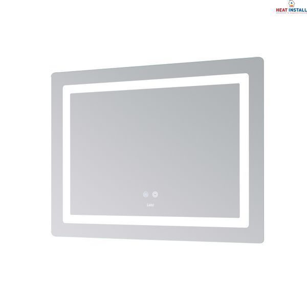 Дзеркало Lidz Kubis (KU2) 800х600 з LED-підсвічуванням Touch, з антизапотіванням, з димером, рег. яскравості LD78LF904806048446 SD00054570 фото