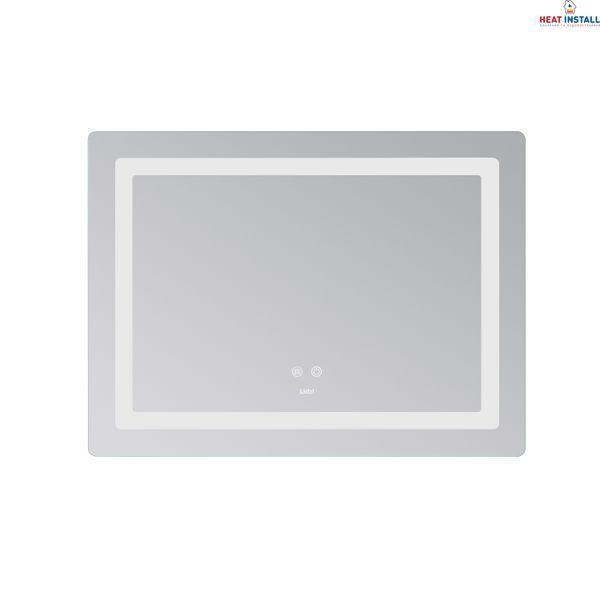 Дзеркало Lidz Kubis (KU2) 800х600 з LED-підсвічуванням Touch, з антизапотіванням, з димером, рег. яскравості LD78LF904806048446 SD00054570 фото
