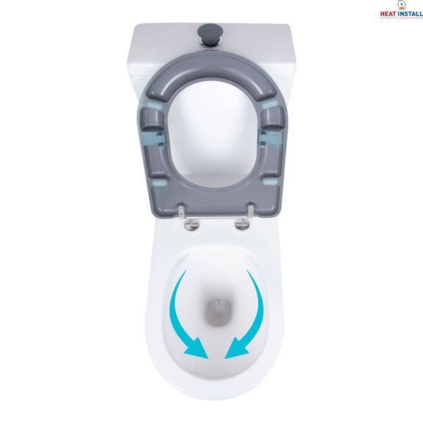 Унітаз підлоговий Qtap Freedom інклюзивний Rimless безобідковий з сидінням Soft-close WHITE QT22226098W SD00052583 фото