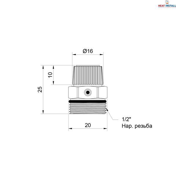 Кран Маєвського Thermo Alliance Standart 1/2" ручний SD211W15 SD00005523 фото