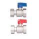 Комплект кранів кульових Thermo Alliance Standart 1"ВВ прямий з накидною гайкою TAS262RBW25 SD00054733 фото 3
