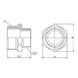 Ніпель редукційний Thermo Alliance Forte 1" х3/4" SF3592520 SD00002585 фото 1