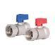 Комплект кранів кульових Thermo Alliance Standart 1"ВВ прямий з накидною гайкою TAS262RBW25 SD00054733 фото 1