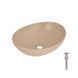 Раковина накладна Qtap Dove 415x340x140 мм, Beige, овальна, з донним клапаном QTDOV188SB49784 SD00055908 фото 1