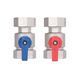 Комплект кранів кульових Thermo Alliance Standart 1"ВВ прямий з накидною гайкою TAS262RBW25 SD00054733 фото 7