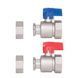 Комплект кранів кульових Thermo Alliance Standart 1"ВВ прямий з накидною гайкою TAS262RBW25 SD00054733 фото 8