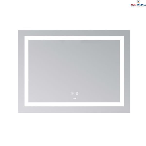 Дзеркало Lidz Kubis (KU1) 900х700 з LED-підсвічуванням Touch, з антизапотіванням, з димером, рег. яскравості LD78LF904907048451 SD00054575 фото