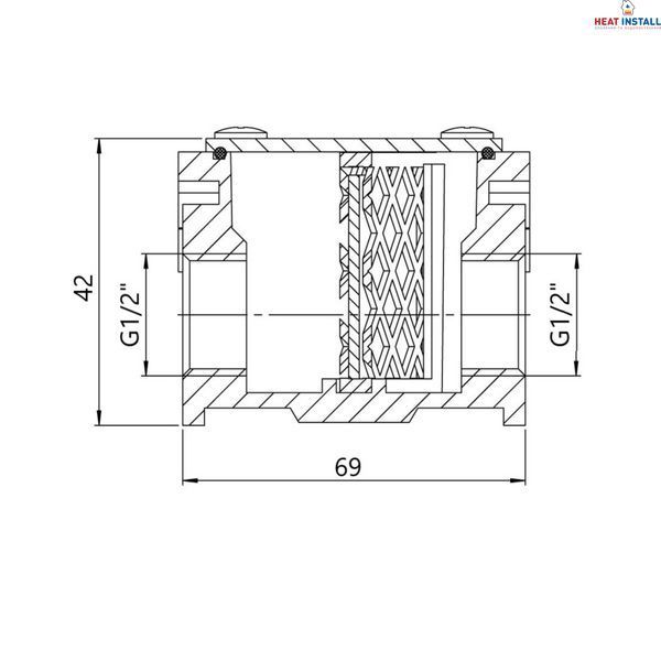 Фільтр алюмінієвий Thermo Alliance Standart 1/2" SD121G15 SD00010261 фото