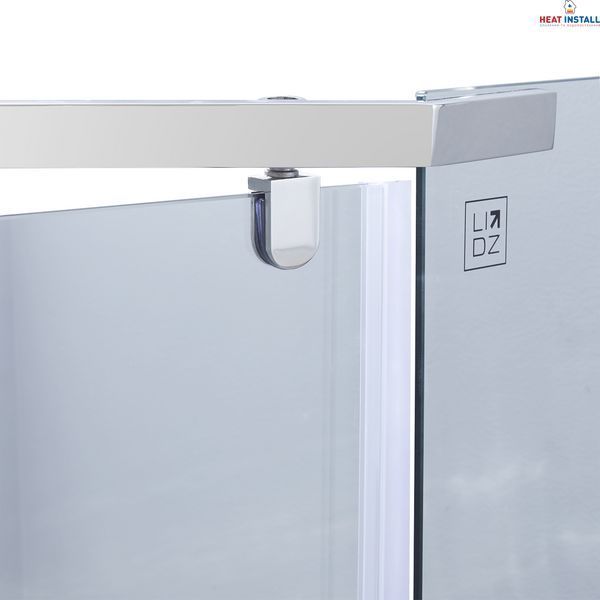 Душова кабіна Lidz Dozorca SC90x90.CRM.LOW.TR, скло прозоре 6 мм SD00039823 фото