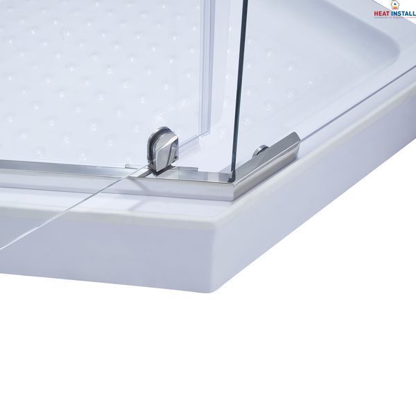 Душова кабіна Lidz Dozorca SC90x90.CRM.LOW.TR, скло прозоре 6 мм SD00039823 фото