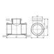 Трійник редукційний Thermo Alliance Forte 3/4"х1/2"х3/4" ВВ SF362201520 SD00002678 фото 2