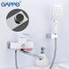 Змішувач для ванни GAPPO G2207-7, білий/хром 1033988 фото 3