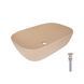 Раковина накладна Qtap Robin 600x390x150 мм, Beige, прямокутна, з донним клапаном QTROB188SB49787 SD00055911 фото 1