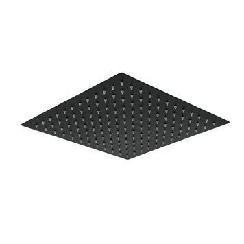 WKY-21-BLACK лійка душова стельова квад. 200*200мм нерж. сталь (чорна) WEZER  1055603 фото