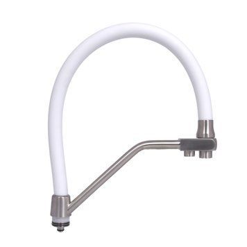Вилив у зборі Lidz (330х265х35) для змішувача для кухні Aria 020F3 Nickel/White LDARI3302653549380 SD00055504 фото