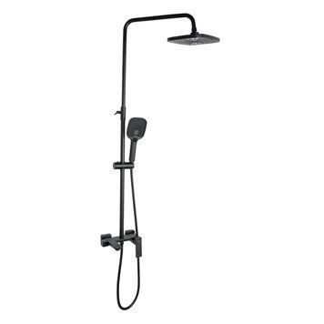 Душова система універсальна Qtap Gemini на три споживача (з виливом) QTGEM111BLM45686 Black Matt SD00051810 фото