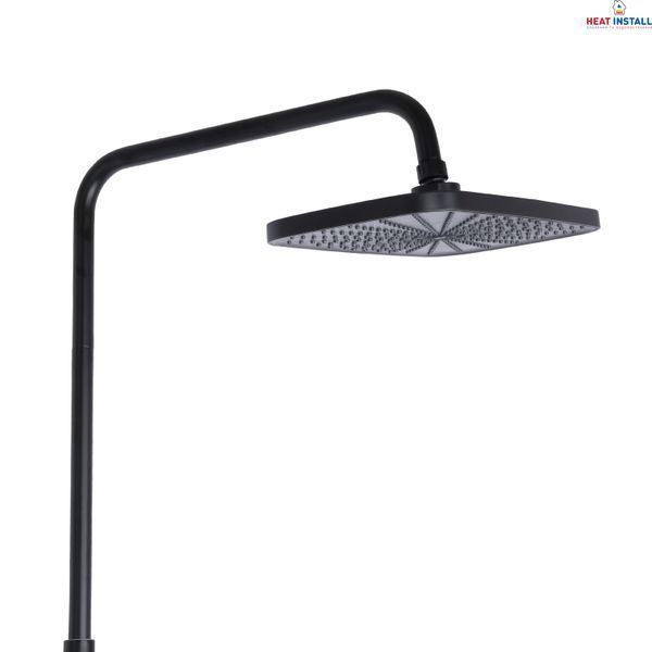 Душова система універсальна Qtap Gemini на три споживача (з виливом) QTGEM111BLM45686 Black Matt SD00051810 фото