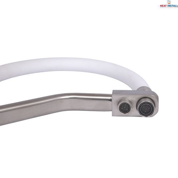 Вилив у зборі Lidz (330х265х35) для змішувача для кухні Aria 020F3 Nickel/White LDARI3302653549380 SD00055504 фото