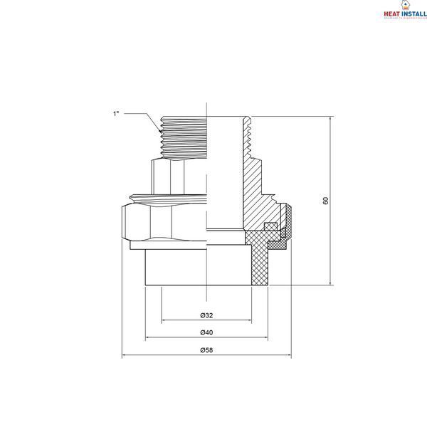 Згін "Американка" PPR Thermo Alliance 32х1" ЗР SD00029233 фото