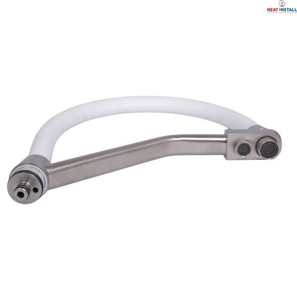 Вилив у зборі Lidz (330х265х35) для змішувача для кухні Aria 020F3 Nickel/White LDARI3302653549380 SD00055504 фото