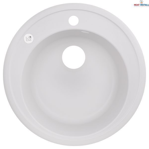 Кухонна мийка Lidz D510/200 WHI-01 (LIDZWHI01D510200) SD00039821 фото