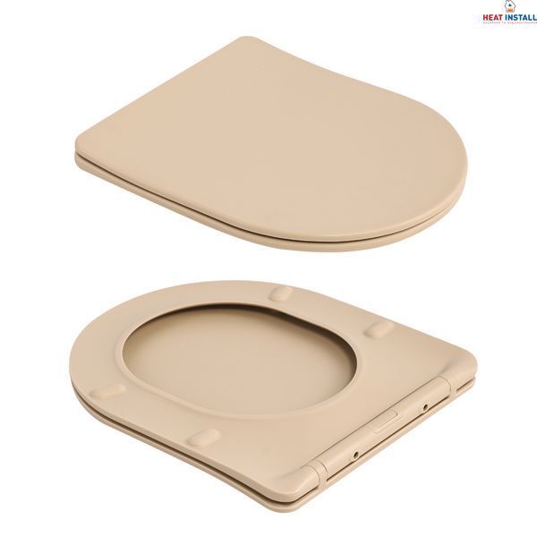 Унітаз підвісний Robin Ultra Quiet 490&times;365&times;325&nbsp;мм, Beige, з сидінням Slim Duroplast / Soft-close / Quick Release QT13332381АSSB Qtap SD00054280 фото