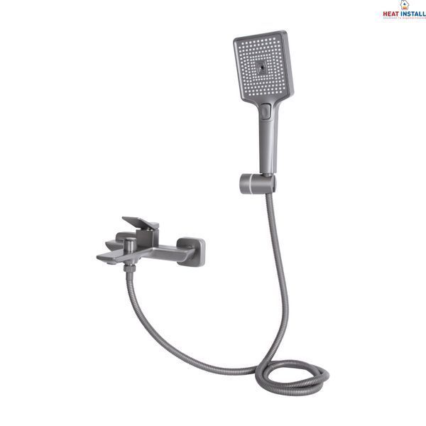 Змішувач для ванни Qtap Presto (з душовим гарнітуром) QTPRE259GRP45584 Graphite SD00051708 фото