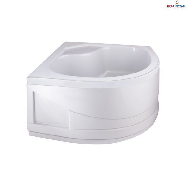 Душова кабіна Latwa SC80x80.SAT.HIGH.FR полукругла, скло Frost 4 мм + Душовий піддон KAPIELKA ST80x80x41, з панеллю Lidz SD00050787 фото