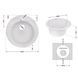 Кухонна мийка Lidz D510/200 WHI-01 (LIDZWHI01D510200) SD00039821 фото 1