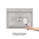 Мийка для кухні інтегрована Lidz Handmade H5845 (LDH5845BRU35384) Brushed Steel 3,0/1,0 мм SD00041488 фото 7