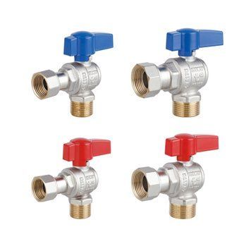 Комплект кутовий кранів Thermo Alliance Standart 1/2"ВН -3/4"ВН з накидною гайкою для підключення котла TAS225RBW1520 SD00054692 фото